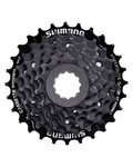 SHIMANO kazetta - CASSETTE HG200 7 12-28 - fekete