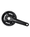 SHIMANO hajtókarok és átalakítók - ALTUS M210 175mm 36/22 - fekete