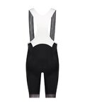 SHIMANO Rövid kerékpáros nadrág kantárral - BREAKAWAY - fekete