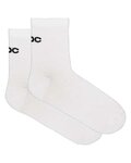 POC Klasszikus kerékpáros zokni - CADENCE ROAD AIR SOCKS - fehér