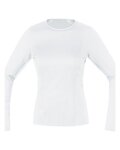 GORE Hosszú ujjú kerékpáros póló - BASE LAYER - fehér