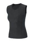 GORE Ujjatlan kerékpáros póló - BASE LAYER - fekete