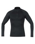 GORE Hosszú ujjú kerékpáros póló - M BL THERMO TURTLENECK - fekete