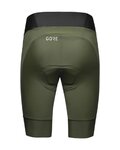 GORE Rövid kerékpáros nadrág kantár nélkül - ARDENT WMN - zöld