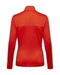 GORE Hosszú ujjú kerékpáros póló - EVERYDAY THERMO 1/4-ZIP WMN - narancssárga