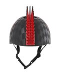 BELL Kerékpáros sisak - SKULL HAWK - fekete/piros