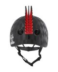 BELL Kerékpáros sisak - SKULL HAWK - fekete/piros
