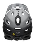 BELL Kerékpáros sisak - SUPER DH - szürke/fekete
