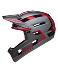 BELL Kerékpáros sisak - SUPER AIR R SPHERICAL - szürke/piros