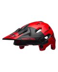 BELL Kerékpáros sisak - SUPER DH SPHERICAL - piros/fekete