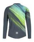 SANTINI Hosszú ujjú kerékpáros mez - SASSO - zöld/szürke
