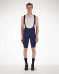 SANTINI Rövid kerékpáros nadrág kantárral - UNICO - kék