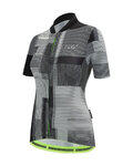 SANTINI Rövid ujjú kerékpáros mez - DELTA KINETIC LADY - fehér/fekete