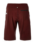 SANTINI Rövid kerékpáros nadrág kantár nélkül - FULCRO - bordó