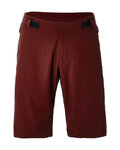 SANTINI Rövid kerékpáros nadrág kantár nélkül - FULCRO - bordó