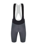 SANTINI Rövid kerékpáros nadrág kantárral - REDUX SPEED - szürke
