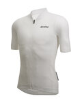 SANTINI Rövid ujjú kerékpáros mez - COLORE PURO - fehér