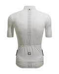 SANTINI Rövid ujjú kerékpáros mez - COLORE PURO - fehér