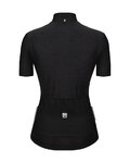 SANTINI Rövid ujjú kerékpáros mez - COLORE PURO - fekete