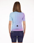 SANTINI Rövid ujjú kerékpáros mez - PAWS FORMA - rózsaszín/lila
