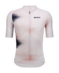 SANTINI Rövid ujjú kerékpáros mez - OMBRA - fehér