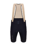SANTINI Rövid kerékpáros nadrág kantárral - CARGO - fekete