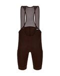SANTINI Rövid kerékpáros nadrág kantárral - RTR - barna