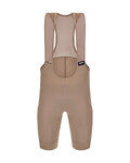 SANTINI Rövid kerékpáros nadrág kantárral - RTR - barna