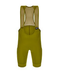SANTINI Rövid kerékpáros nadrág kantárral - RTR - zöld