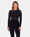 SANTINI Hosszú ujjú kerékpáros póló - DRY - fekete