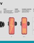 KNOG hátsó lámpa - BLINDER V TRAFFIC - piros