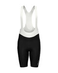 SANTINI Rövid kerékpáros nadrág kantárral - AERO RACE - fekete