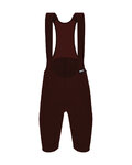 SANTINI Rövid kerékpáros nadrág kantárral - RTR - barna