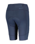 SCOTT Rövid kerékpáros nadrág kantár nélkül - ENDURANCE 10 +++ W - kék