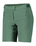 SCOTT Rövid kerékpáros nadrág kantár nélkül - ENDURANCE LS/FIT W/PAD W - zöld