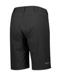 SCOTT Rövid kerékpáros nadrág kantár nélkül - TRAIL FLOW W/PAD - fekete