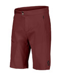SCOTT Rövid kerékpáros nadrág kantár nélkül - EXPLORAIR LIGHT - piros