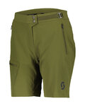 SCOTT Rövid kerékpáros nadrág kantár nélkül - EXPLORAIR LIGHT W - zöld