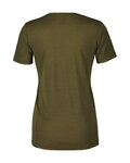 SCOTT Rövid ujjú kerékpáros póló - TEE COMMUTER MERINO W - zöld