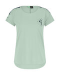 SCOTT Rövid ujjú kerékpáros póló - TRAIL FLOW DRI SS W - világoszöld