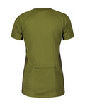 SCOTT Rövid ujjú kerékpáros mez - TRAIL FLOW W - zöld