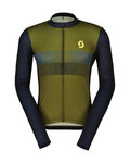 SCOTT Hosszú ujjú kerékpáros mez nyári - TEAM 10 - zöld/kék