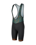 SCOTT Rövid kerékpáros nadrág kantárral - TEAM - zöld/fekete
