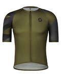 SCOTT Rövid ujjú kerékpáros mez - PREMIUM CLIMBER - zöld