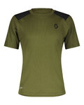SCOTT Rövid ujjú kerékpáros mez - DEFINED TECH SS - zöld/fekete
