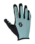 SCOTT Kerékpáros kesztyű hosszú ujjal - TRACTION - világoskék/fekete