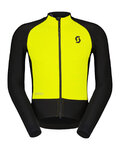 SCOTT Kerékpáros szélálló dzseki - RC PRO WARM HYBRID GTX WS - fekete/sárga