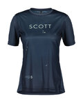 SCOTT Rövid ujjú kerékpáros mez - TRAIL FLOW SS W - kék/zöld