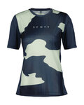SCOTT Rövid ujjú kerékpáros mez - TRAIL VERTIC SS W - kék/zöld