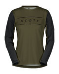 SCOTT Hosszú ujjú kerékpáros mez nyári - TRAIL VERTIC LS W - zöld